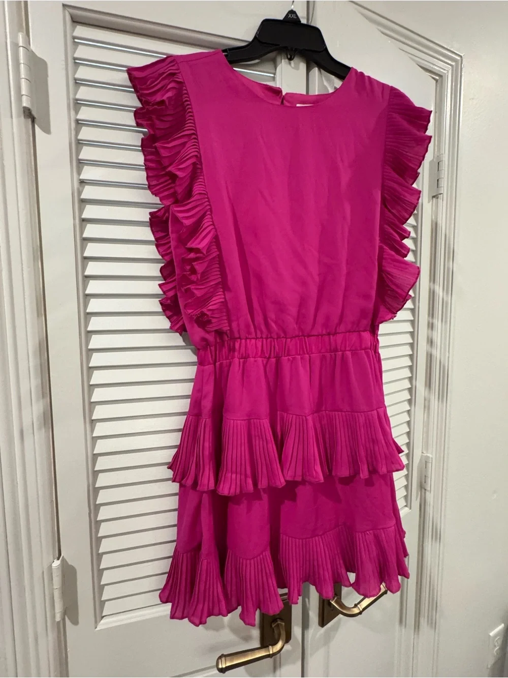 TCEC Hot Pink Ruffle Tiered Dress - Picture 2 of 9